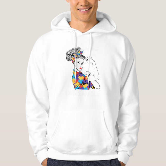 Autism Mum Unbreakable Hoodie (Front)
