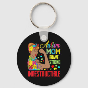 Autism Mum Unbreakable T-Shirt Autism Awareness Gi Key Ring