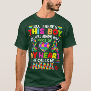 Autism Nana Autism Awareness Grandma Autism Motiv T-Shirt