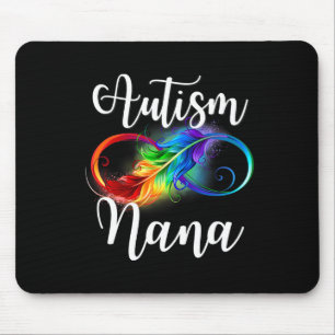 Autism Nana Neurodiversity Rainbow Infinity Sign S Mouse Pad