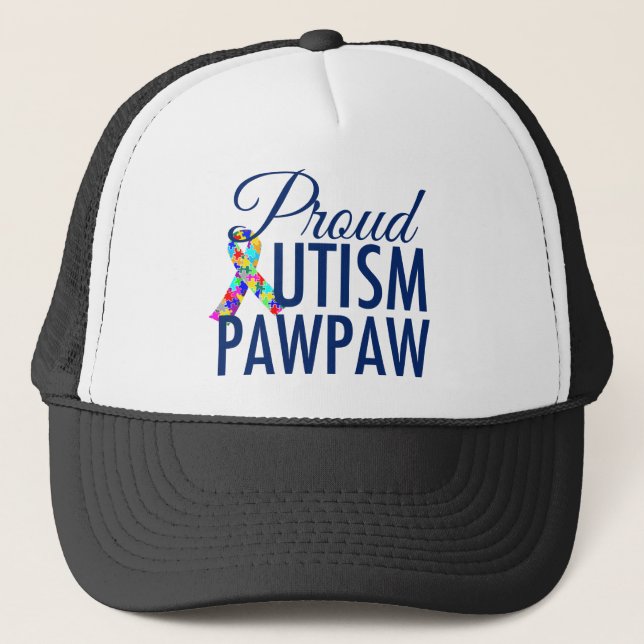 Autism PawPaw Trucker Hat (Front)
