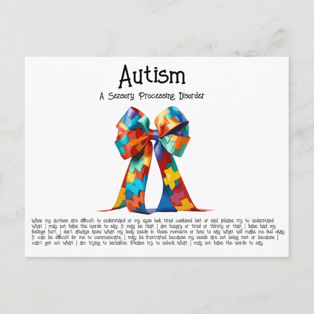 Autism Postcard (Front)