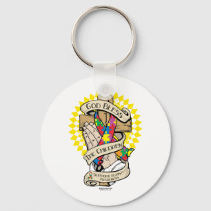 Autism Praying Hands Key Ring