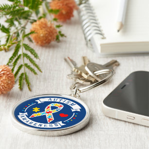 Autism- Premium Round Keychain