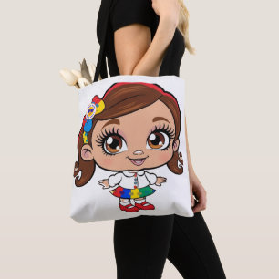 "Autism Pride: A Little Girl's Joyful Tote Bag