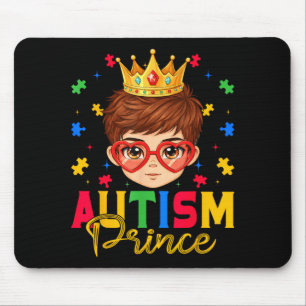 Autism Prince Autism Awareness Puzzles Autistic Mouse Pad