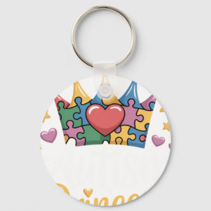 Autism Princess Autism Awareness Queen Gir Key Ring