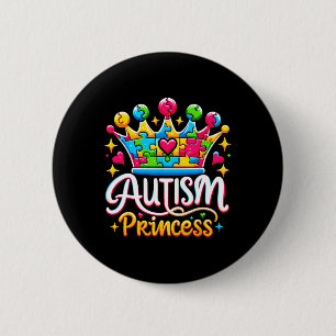 Autism Princess Autism Awareness Queen Girl 6 Cm Round Badge
