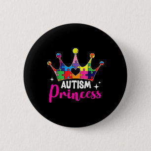 Autism Princess Daughter Autism Awareness  6 Cm Round Badge
