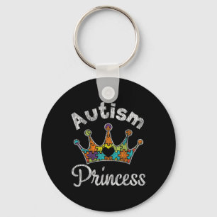 Autism Princess Daughter Family Autistic Awareness Key Ring