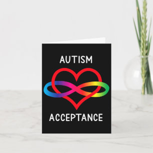 Autism Pro Acceptance Infinity Symbol For Neurodiv Card