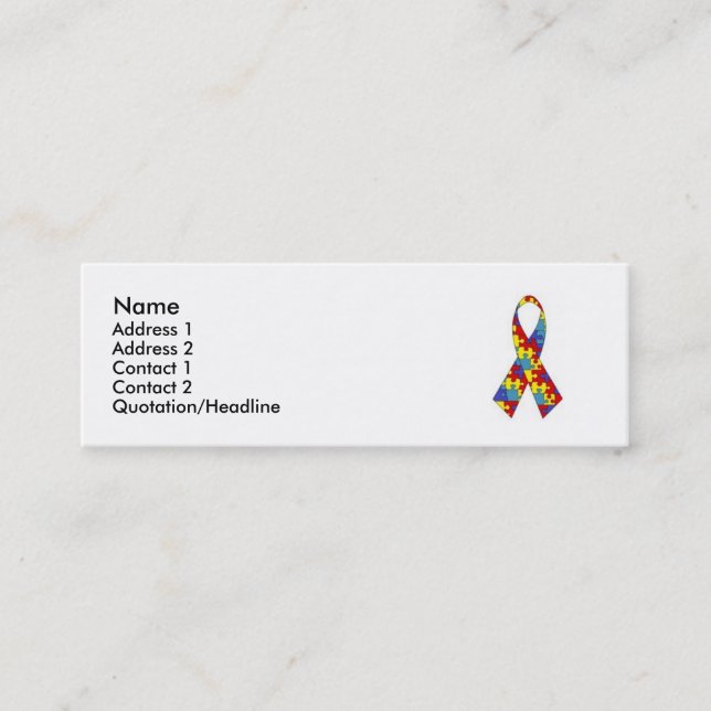 Autism Profile Card (Front)