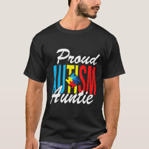 Autism-Proud Autism Auntie Awareness Suppor Amp Gi T-Shirt