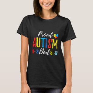 Autism-Proud Dad Autism Awareness Family Matching T-Shirt