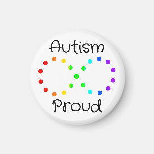 Autism Proud Neurodiversity Acceptance Rainbow Magnet