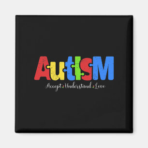 Autism Puzzle Accept Understand Love Autism Awaren Magnet