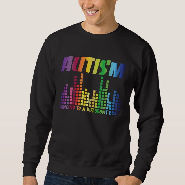 Autism Puzzle Autism Awareness Dancing To A Differ Sweatshirt (Front)