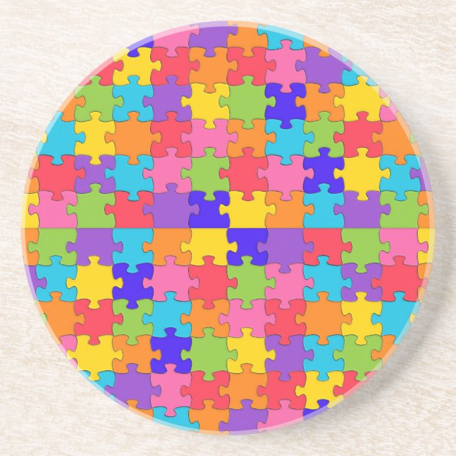 autism puzzle coaster (Front)