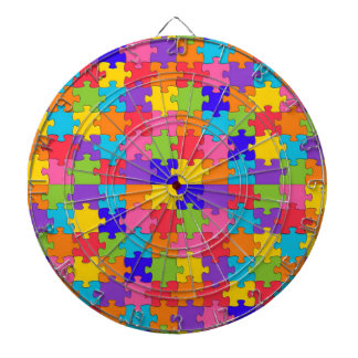 autism puzzle dartboard