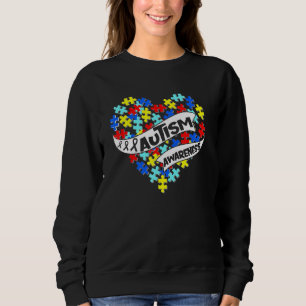 Autism Puzzle Heart Love Accept Understand Autism Sweatshirt