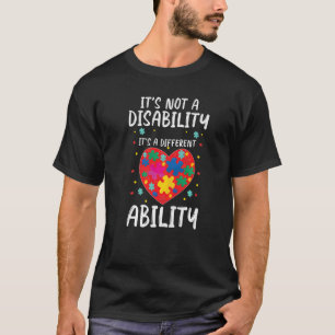 Autism Puzzle It's Not Disability It's A Different T-Shirt