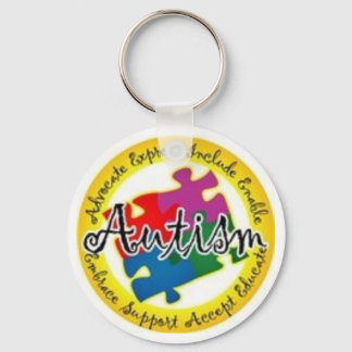 autism puzzle key ring