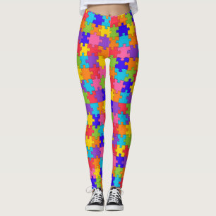 autism puzzle leggings