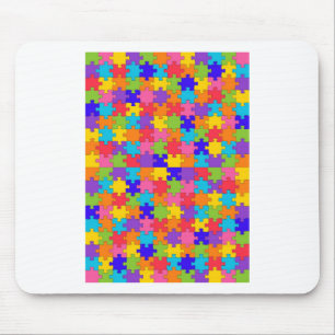 autism puzzle mouse pad