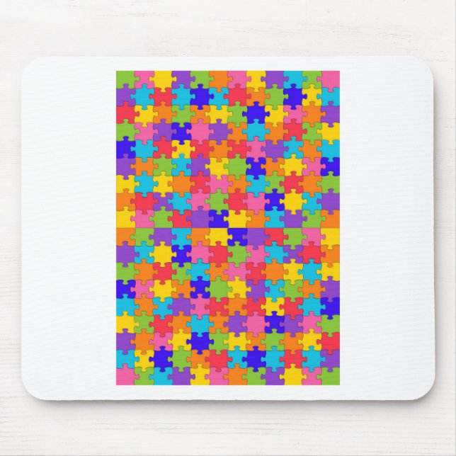 autism puzzle mouse pad (Front)