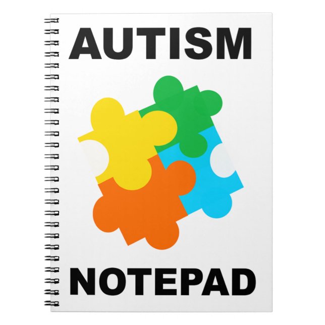 Autism Puzzle Piece Notebook (Front)