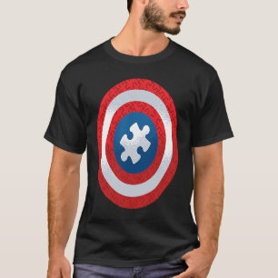 Autism Puzzle Piece Shield T-Shirt