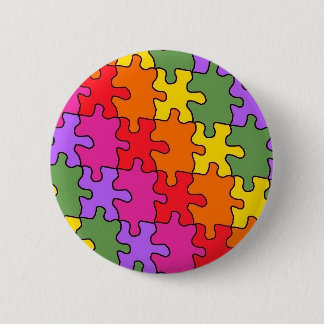 autism puzzle pieces 33 6 cm round badge