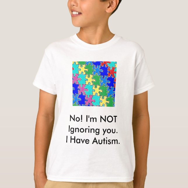 autism puzzle pieces 40 T-Shirt (Front)