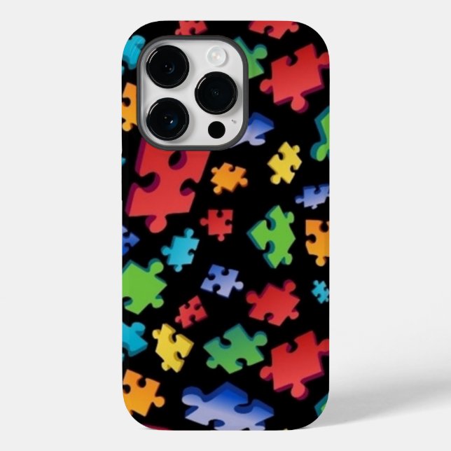 Autism Puzzle Pieces Case-Mate iPhone Case (Back)