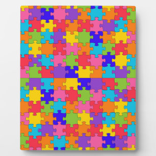 autism puzzle plaque