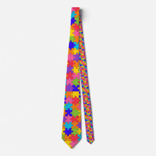 autism puzzle tie