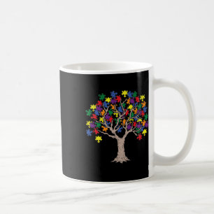 Autism Puzzle Tree Lgbt-q Gay Pride Rainbow Flag M Coffee Mug