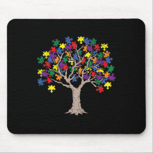 Autism Puzzle Tree Lgbt-q Gay Pride Rainbow Flag M Mouse Pad