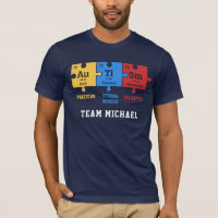 Autism Puzzles Chemistry Geek Personalised Team