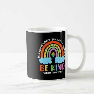 Autism Rainbow Be Kind Autism Awareness Month Kids Coffee Mug