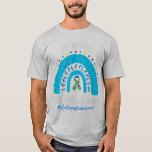 Autism Rainbow In April We Wear Blue Autism Awaren T-Shirt