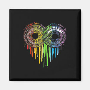 Autism Rainbow Infinity Symbol Asd Awareness  Magnet