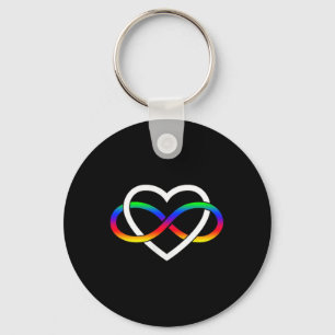 Autism Rainbow Infinity Symbol Autism Infinity Hea Key Ring