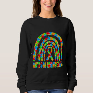 Autism Rainbow National Autism Awareness Day Sweatshirt