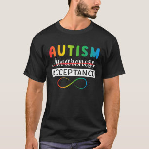 Autism Red Instead Acceptance Not Awareness Autism T-Shirt