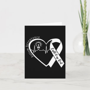 Autism - Red Instead - Acceptance Not Awareness #r Card