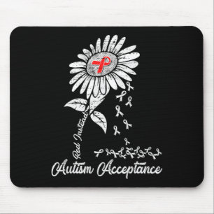 Autism - Red Instead - Acceptance Not Awareness #r Mouse Pad