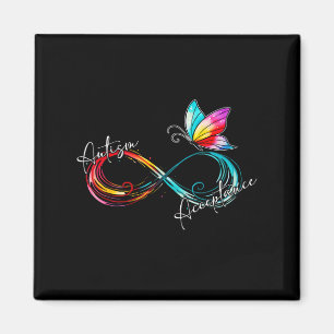 Autism Red Instead Infinity Symbol Autistic Accept Magnet