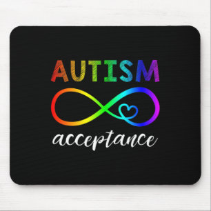 Autism - Red Instead Inifinity - Acceptance  Mouse Pad