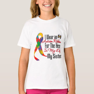 Autism Ribbon Hero in My Life My Sister T-Shirt